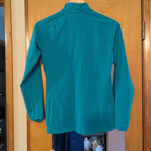 Mountain Hardware Quarter Zip Long sleeve Athletic top, small, teal/turquoise - Picture 4 of 10